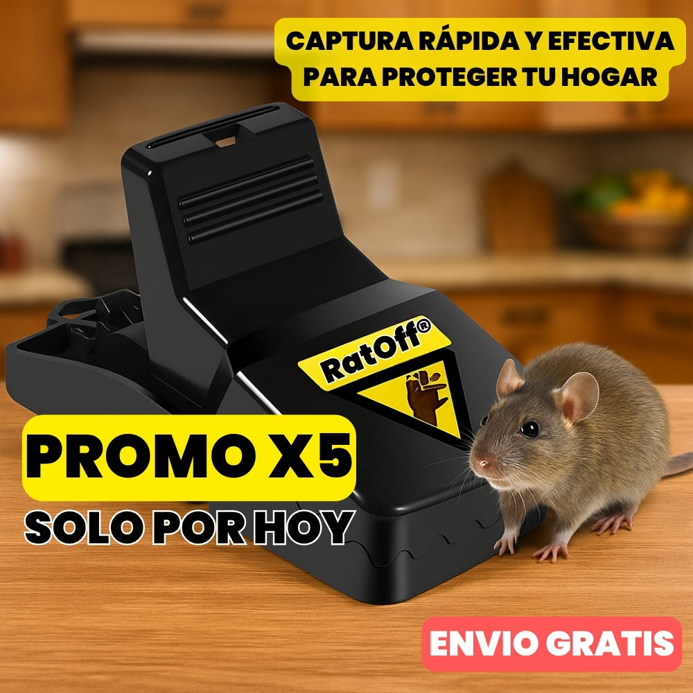 PACK 5 UNIDADES - Trampa reutilizable para ratas de alta sensibilidad