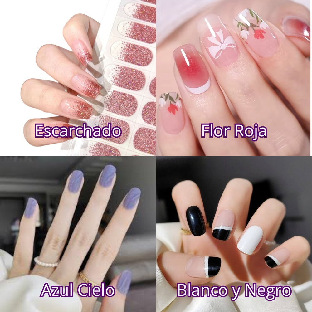 NailWraps® Laminas autoadhesivas para uñas - COMBO 40 UNIDADES