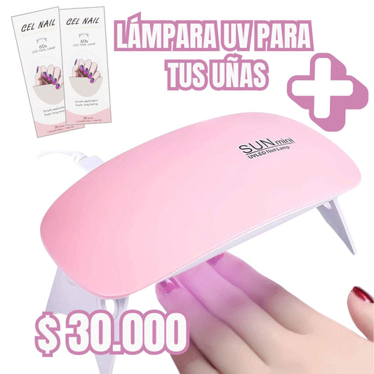 COMBO 40 Uñas + Lampara UV