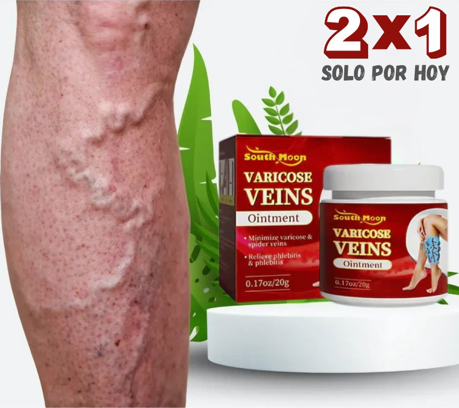 Varicose veins® Terapia adiós venas varices/ulceras/Flebitis 60gr - Paga 1 Lleva 2