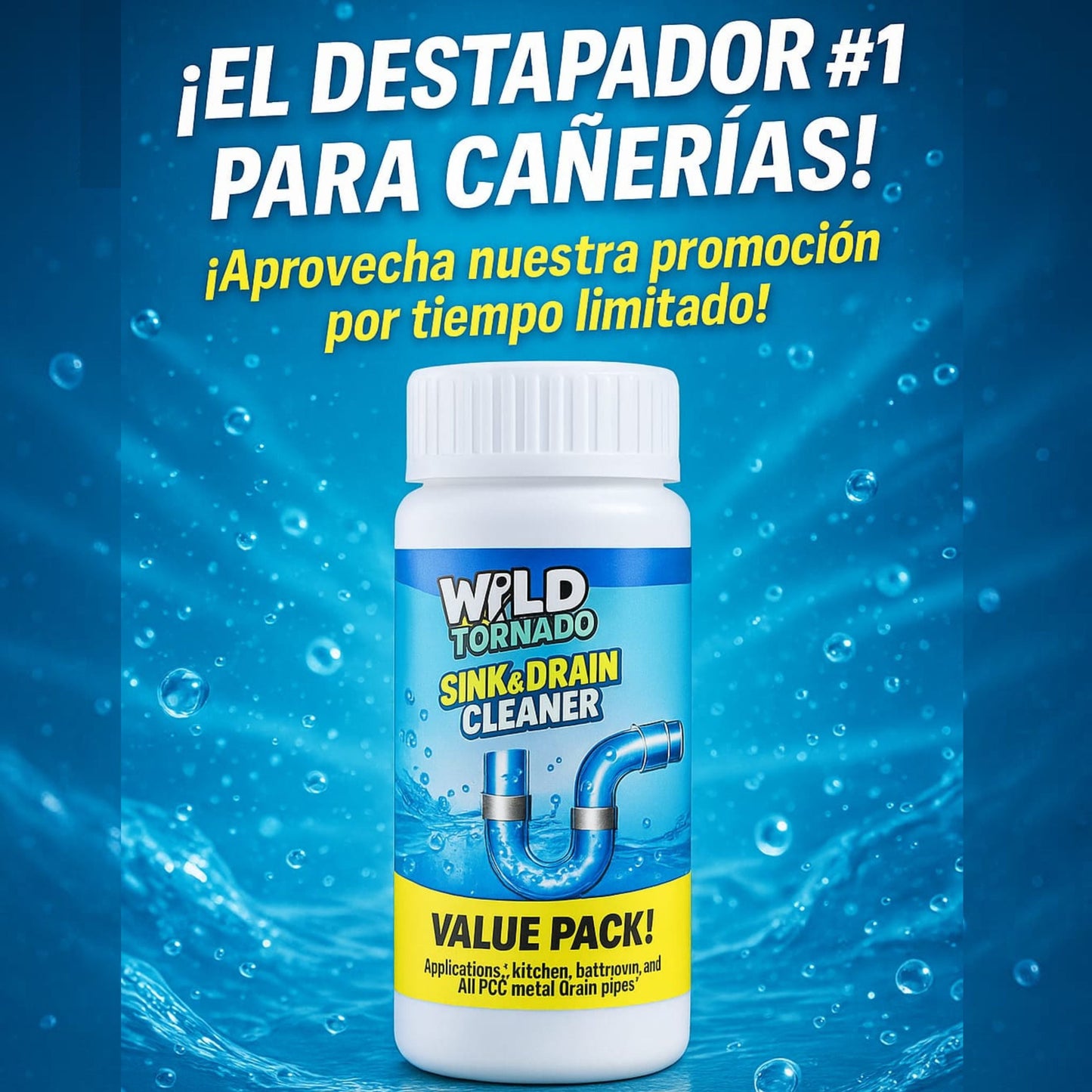 PAGA 2 LLEVA 3 - Destapa cañerías y elimina malos olores