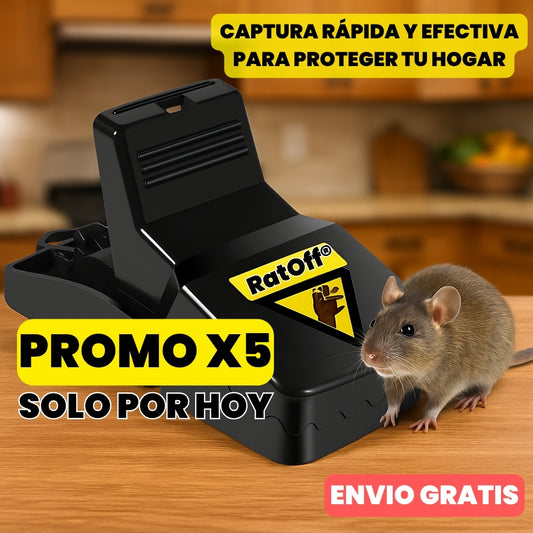 PACK 5 UNIDADES - Trampa reutilizable para ratas de alta sensibilidad